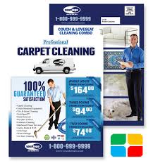 carpet cleaning flyers business cards