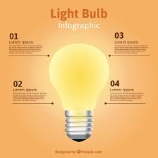 Lightbulb Infographic Template Vector Free Download