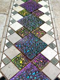 dichroic tiles stained glass mosaic