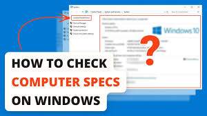 How to check processor speed & type on computer. How To Check The Computer Specs On Windows 10 8 7 Vista And Xp Icecream Tech Digest