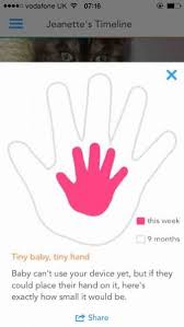 Babys Little Hand Ovia App Netmums