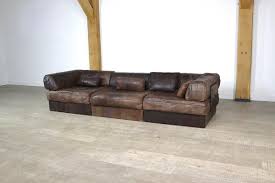 ds 88 sofas in dark brown leather