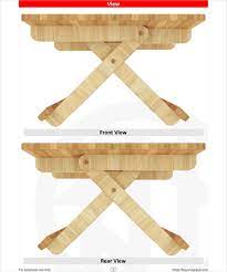 folding table woodworking plans