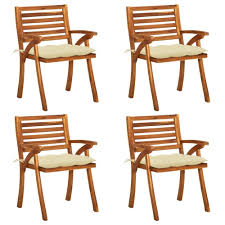vidaxl patio chairs with cushions 4 pcs