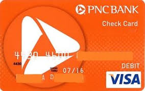 bank card pnc bank check card visa 12