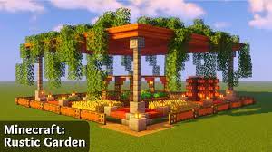 minecraft how to build a rustic garden