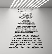 Far Away Star Wars Wall Decal
