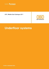 ufs rft raised floor trunking system