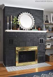 classy painted brick fireplaces ideas
