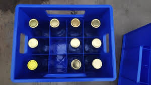 rectangular milk glass bottle crates