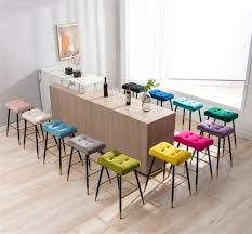 velvet upholstered dining chair counter