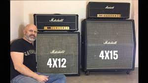 The whole bass cab is rated at 400 watts rms at 8 ohms, and it gets you that power to. Big Vs Enormous Marshall Half Stack Youtube