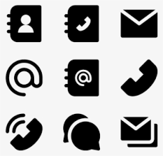 transpa contact icons png