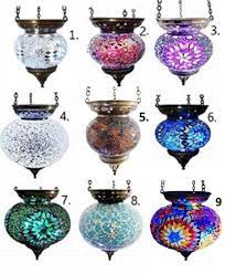 Turkish Moroccan Mosaic Hanging Candle
