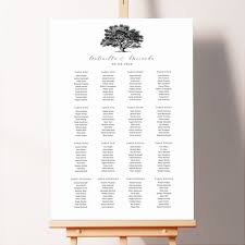 oak haven seating plan in wedding table