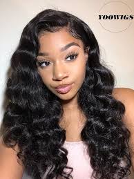 Not only a perfect choice for people who want a flawless look, but also a great solution for people who're suffering from alopecia, hair thinning, hair loss or balding. Yoowigs Royal Film Hd Lace 26 Inch Lace Front Human Hair Wigs Loose Wave 150 Density 360 Lace Frontal Pre Plucked With Baby Hair For Black Women Lj010