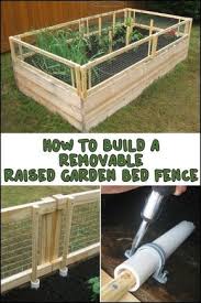 Raised Garden Bed Fence Diy Projects