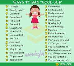 99 ways to say good job in english 7esl