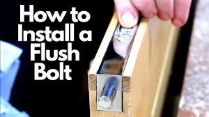 how to install a flush bolt you