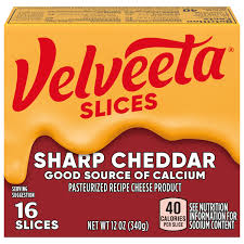 velveeta slices sharp cheddar cheese
