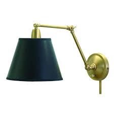 Wall Swing Arm Lamp In Weathered Brass