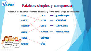 las palabras simples y compuestas