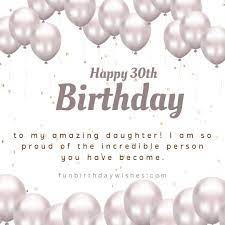 30th birthday wishes for daughter
