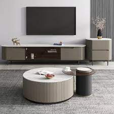 Moder Coffee Table Set With Drawer