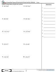 Algebra Worksheets Free