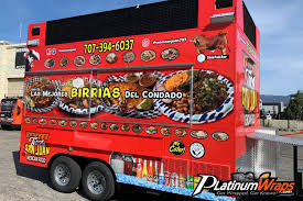 mexican food truck wrap platinum