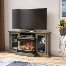 tv stand fireplace