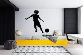Girl Soccer Wall Decal Soccer Player