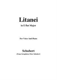 I will be singing this in german. Litany D 343 By F Schubert Sheet Music On Musicaneo