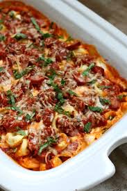 tortellini lasagna cerole with