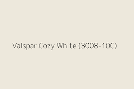 Valspar Cozy White 3008 10c Color Hex