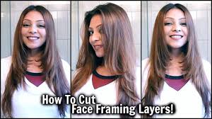 how to cut face framing layers at home