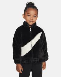 Nike Toddler Swoosh Faux Fur Jacket