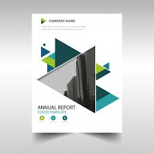 Green Creative Annual Report Book Cover Template Vector Free Download
