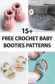 15 free crochet baby booties patterns