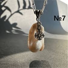 pendant with natural baroque pearls in