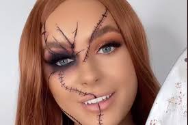 these y halloween tiktok makeup
