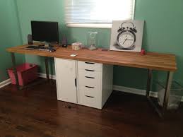 So, i guess the desktop will be very sturdy, of course, it's a surface you can find on the butcher for cutting off meat. Office Makeover Part One Diy Desk Ikea Hack Keeps On Ringing