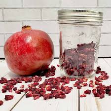 how to dehydrate pomegranate seeds aka