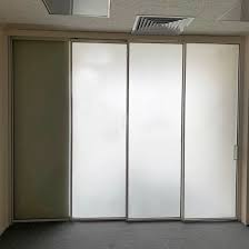 frosted glass narrow frame aluminum