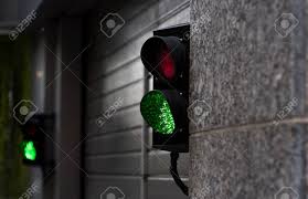 Green And Red Stop Light In Garage Enter Stock Photo Picture And Royalty Free Image Image 81112137