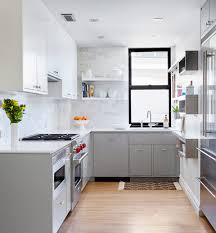 Kitchen modern grey nuance inside the interior best small kitchens. White And Gray Kitchen Design Idea By Les Ensembliers Big U Graphics