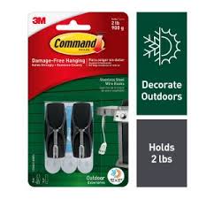 Command Clear Small Outdoor Light Clips 17017clr Aw The Home Depot