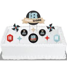 Check out our 18th birthday decorations selection for the very best in unique or custom, handmade pieces from our party décor shops. Boy 18th Birthday Eighteenth Birthday Party Cake Decorating Kit Happy Birthday Cake Topper Set 11 Pieces Walmart Com Walmart Com