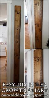 On A Cold Day Easy Diy Ruler Growth Chart