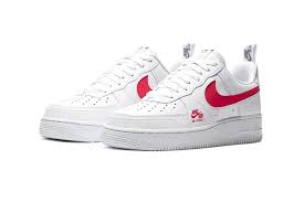 Rounding out the collection in style. Nike Air Force 1 Lv8 Utility White University Red Hypebeast
